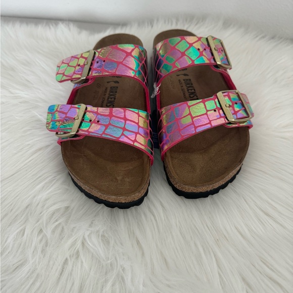 New Birkenstock Arizona Gator Raspberry - Picture 5 of 7